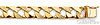 Men's 10mm 14K Yellow Gold Solid Nugget Square Cuban Link Bracelet 8.5in thumb 1