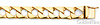 Men's 11mm 14K Yellow Gold Square Curb Cuban Link Chain Bracelet 8.5in thumb 1