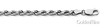 4mm 14K White Gold Solid Men's Diamond-Cut Rope Chain Necklace thumb 1
