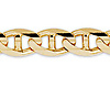 8mm 14K Yellow Gold Solid Men's Mariner Chain Necklace 22-26in thumb 1