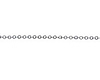 0.9mm 14K White Gold Solid Micro Rolo Link Chain Necklace 16-30in thumb 1