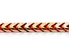 3.7mm 14K Rose Gold Solid Franco Chain Necklace 20-30in thumb 1