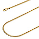 2mm 14K Yellow Gold Solid Miami Cuban Link Chain Necklace 16-24in thumb 1