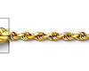 2.5mm 14K Yellow Gold Solid Diamond-Cut Rope Chain Necklace - Heavy 18-24in thumb 1