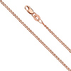 1.5mm Solid 14K Rose Gold Flat Wheat Chain Necklace 16-24in thumb 0