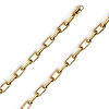 6mm 14K Yellow Gold Solid Hollow Paper Clip Link Chain Necklace 16-30in thumb 0