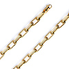 7mm 14K Yellow Hollow Gold Solid Paper Clip Link Chain Necklace 16-30in thumb 0