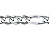 5mm Sterling Silver Solid Figaro Link Chain Necklace 16-30in thumb 1