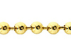 4mm Solid 14K Yellow Gold Ball Link Chain Necklace 16-30in thumb 1