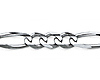 4mm Sterling Silver Solid Figaro Link Chain Necklace 16-30in thumb 1