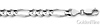 7mm 14K White Gold Solid Men's Figaro Link Chain Necklace 20-30in thumb 1