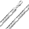 Men's 10mm Sterling Silver Solid Figaro Link Chain Necklace 20-30in thumb 0