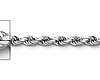 2.5mm 14K White Gold Solid Diamond-Cut Rope Chain Necklace - Heavy 16-30in thumb 1