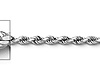 2mm 14K White Gold Solid Diamond-Cut Rope Chain Necklace - Heavy 16-30in thumb 1