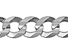 8mm Sterling Silver Solid Men's Curb Cuban Link Chain Necklace 20-26in thumb 1