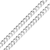 6mm Sterling Silver Solid Men's Curb Cuban Link Chain Necklace 16-30in thumb 0