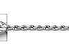 1.5mm 14K White Gold Solid Diamond-Cut Rope Chain Necklace - Heavy 16-30in thumb 1