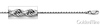 1mm 14K White Gold Solid Diamond-Cut Rope Chain Necklace 16-30in thumb 1
