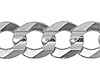 Men's 10mm Sterling Silver Solid Curb Cuban Link Chain Necklace 22-30in thumb 1