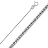 1mm Sterling Silver Solid Snake Chain Necklace 16-24in thumb 0