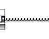 0.9mm Solid 14K White Gold Box Link Chain Necklace 16-24in thumb 1