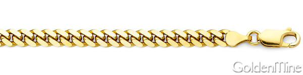 5mm 14K Yellow Gold Solid Men's Miami Cuban Link Chain Necklace 20-26in Slide 1