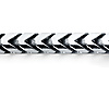5mm 14K White Gold Solid Men's Square Franco Chain Necklace 20-30in thumb 1