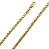 4mm 14K Yellow Gold Solid Men's Diamond-Cut Box Chain Necklace 20-30in thumb 0