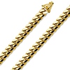 8.5mm 14K Yellow Gold Solid Men's Miami Cuban Link Chain Necklace 24-26in thumb 0