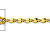 2.2mm Solid 14K Yellow Gold Curved Mirror Chain Necklace 16-24inch thumb 1