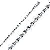 2.2mm 14K White Gold Solid Curved Mirror Chain Necklace 16-24inch thumb 0
