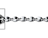 2.2mm 14K White Gold Solid Curved Mirror Chain Necklace 16-24inch thumb 1