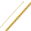 1.7mm 14K Yellow Gold Solid Flat Square Franco Chain Necklace 16-24inch thumb 0