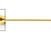 1.7mm 14K Yellow Gold Solid Flat Square Franco Chain Necklace 16-24inch thumb 1