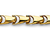 5.1mm Solid 14k Yellow Gold Solid Men's Fancy Bullet Link Chain Necklace 26in thumb 1