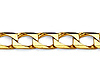 4mm 14K Yellow Gold Solid Men's Square Curb Link Chain Bracelet 8in thumb 1