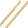 5.3mm 14K Yellow Gold Solid Concave Diamond-Cut Mariner Chain Necklace - Light 20-26in thumb 0