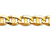 5.3mm 14K Yellow Gold Solid Concave Diamond-Cut Mariner Chain Necklace - Light 20-26in thumb 1