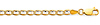 4.2mm 14K Two-Tone Gold Solid Concave Diamond-Cut Mariner Chain Necklace - Light 18-24in thumb 1