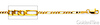 2.3mm 14K Yellow Gold Solid Figaro Link Chain Necklace 16-24in - Lite Solid thumb 1