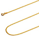 2mm 14K Yellow Gold Solid Concave Curb Cuban Link Chain Necklace 16-24in thumb 2