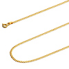 2mm 14K Yellow Gold Solid Concave Curb Cuban Link Chain Necklace 16-24in thumb 2