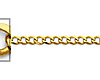 2mm 14K Yellow Gold Solid Concave Curb Cuban Link Chain Necklace 16-24in thumb 1