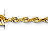 2.5mm 14K Yellow Gold Solid Diamond-Cut Rope Chain Necklace 16-24in thumb 1