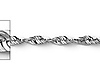 2mm 14K White Gold Solid Diamond-Cut Rope Chain Necklace 16-24in thumb 2