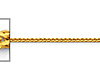 1mm Solid 14K Yellow Gold Square Braided Spiga Wheat Chain Necklace 16-24in thumb 1