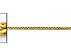 0.8mm Solid 14K Yellow Gold Square Braided Spiga Wheat Chain Necklace 16-22in thumb 1