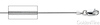 0.8mm 14K White Gold Solid Snake Chain Necklace 16-20in thumb 1