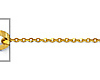 1.2mm 14K Yellow Gold Solid Diamond-Cut Beveled Cable Chain Necklace 16-22in thumb 1