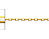 1.2mm 14K Yellow Gold Solid Diamond-Cut Angled Oval Cable Chain Necklace 16-22in thumb 1
